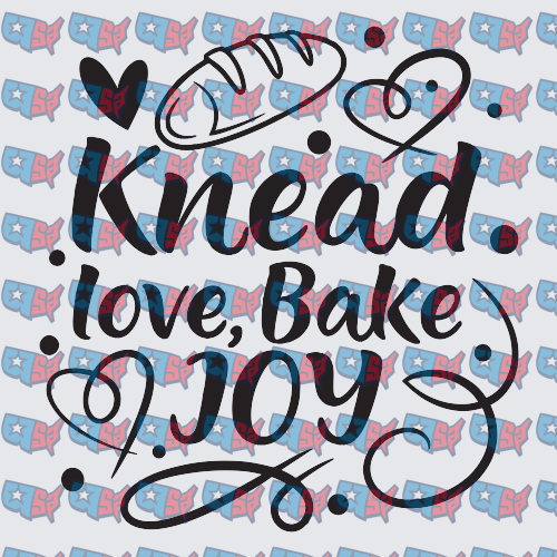 Knead Love Bake Joy Bread Baker Quote (DTF)