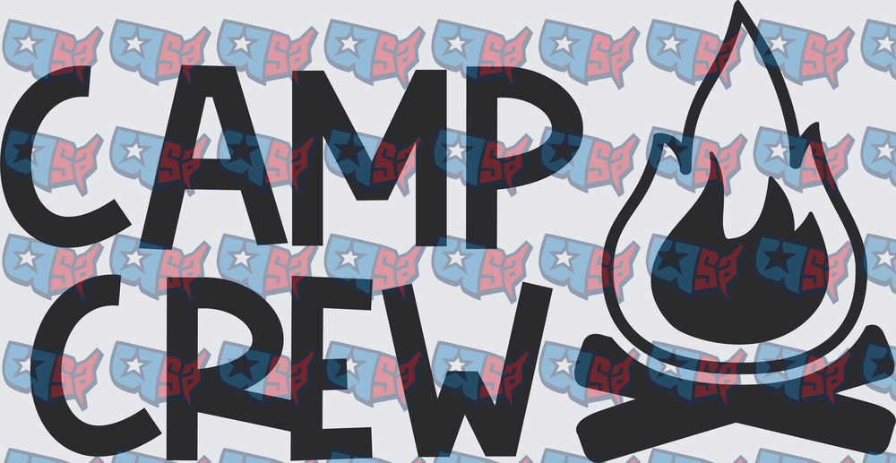 Camp Crew Campfire Bold Typography Design (DTF)