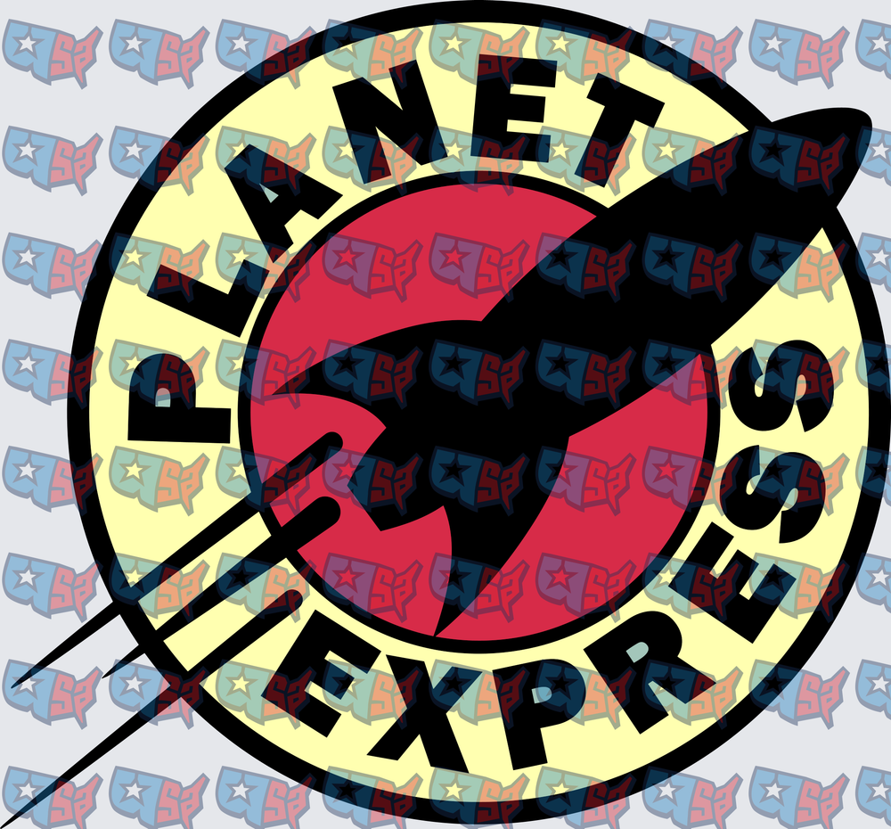 Planet Express Futurama Delivery Company Logo (DTF)