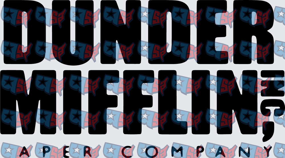 Dunder Mifflin Inc A Paper Company Bold Text (DTF)