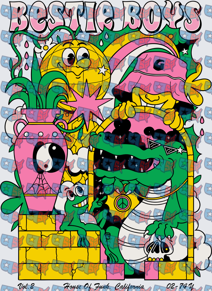Bestie Boys Groovy Cartoon Monster Crew Vol 2 (DTF)