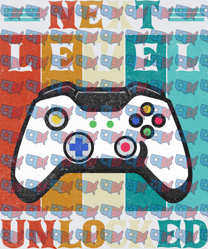 Next Level Unlocked Gamer Controller Retro (DTF)