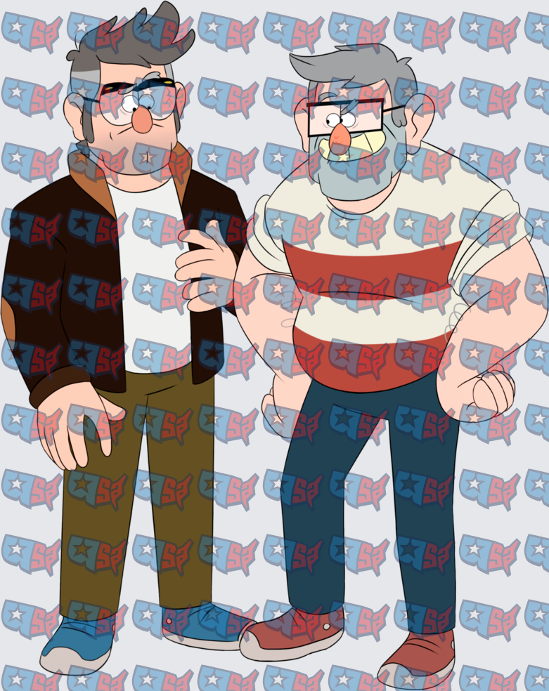 Twin Brothers Cartoon Mystery Shack Duo (DTF)