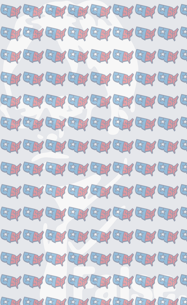 Patriotic USA Map Pattern with Statue of Liberty Silhouette (DTF)