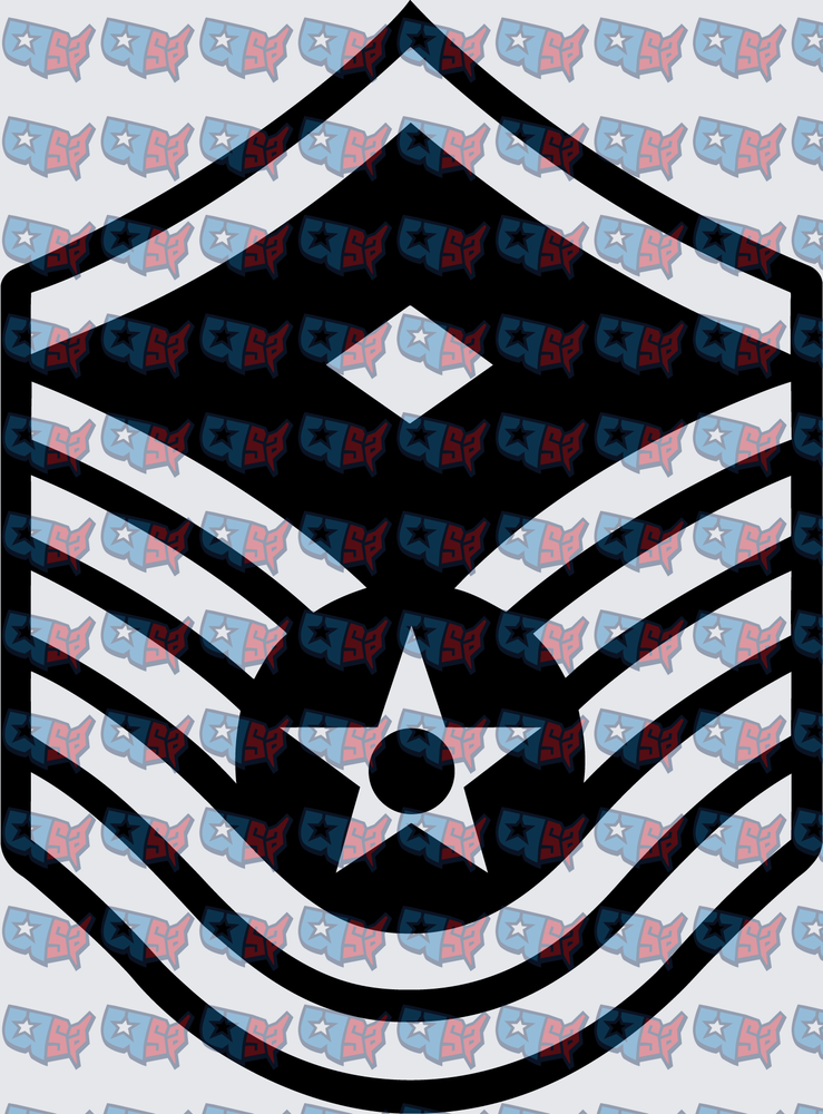 US Air Force Master Sergeant Rank Insignia (DTF)