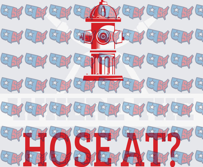 Fire Hydrant Hose At Funny Firefighter Saying (DTF)