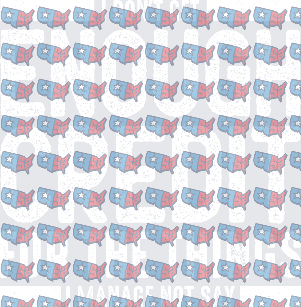 Patriotic USA Map Pattern Red White Blue Repeat (DTF)