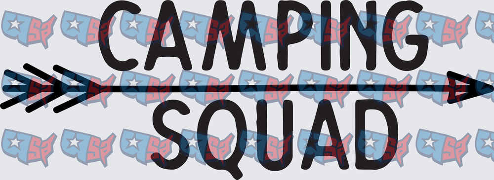 Camping Squad Arrow Tribal Text Design (DTF)