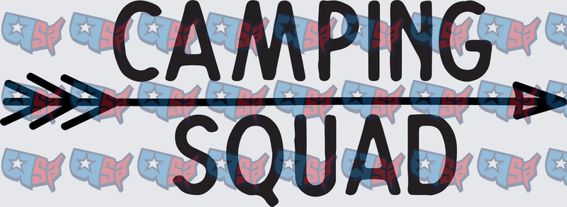 Camping Squad Arrow Tribal Text Design (DTF)