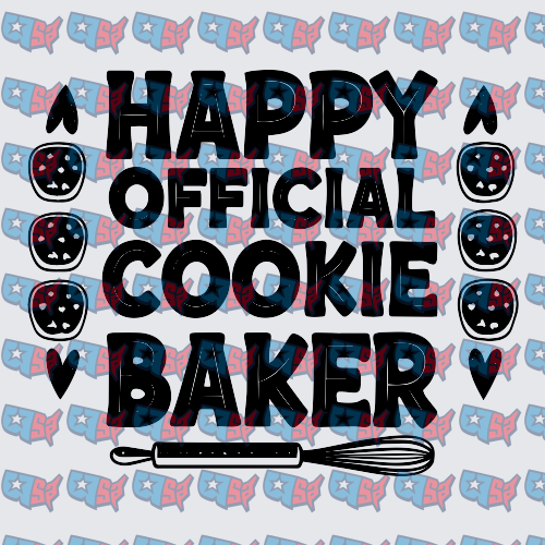 Happy Official Cookie Baker Rolling Pin Whisk (DTF)