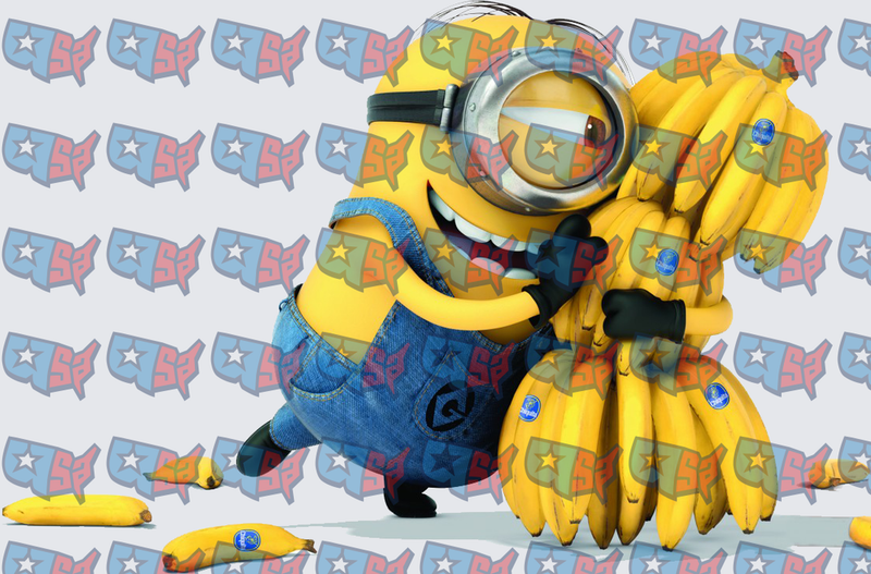 Yellow Minion Hugging Giant Banana Bundle (DTF)