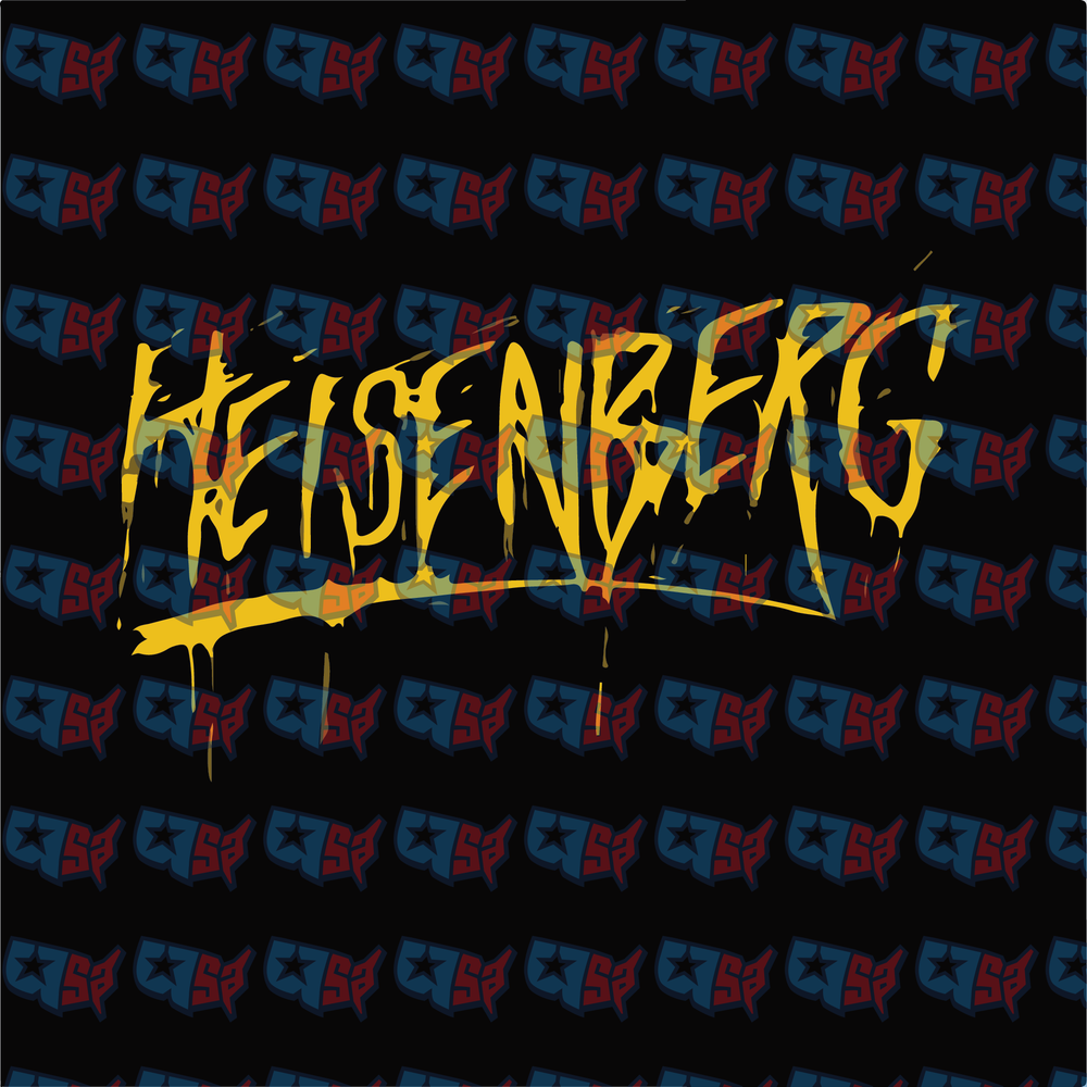 Heisenberg Dripping Yellow Graffiti Text Breaking Bad (DTF)