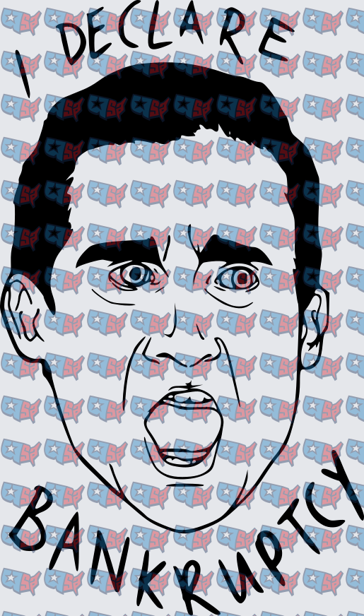 I Declare Bankruptcy Screaming Face Design (DTF)