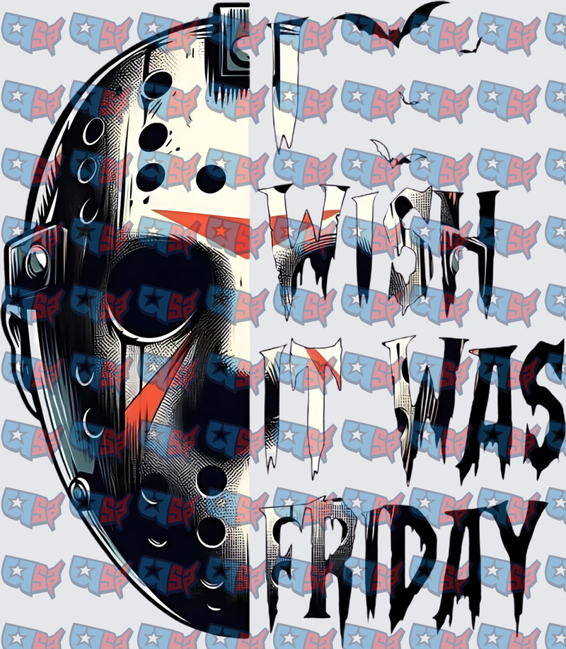 I Wish It Was Friday Hockey Mask Horror (DTF)