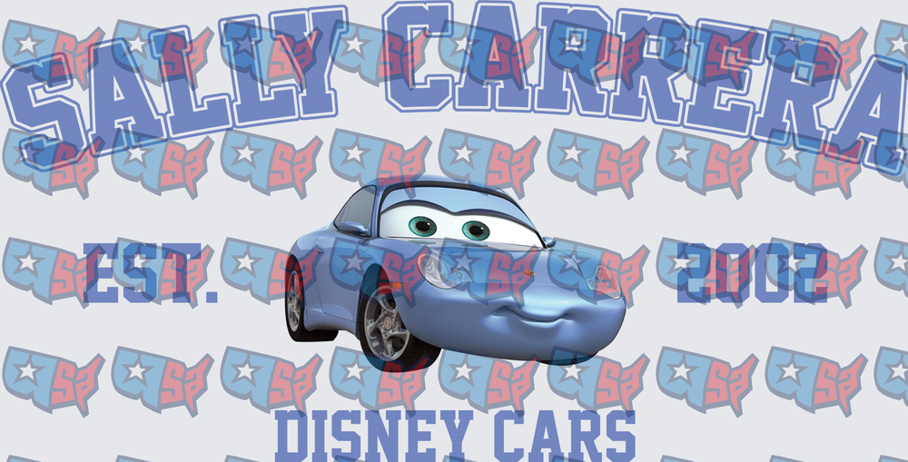 Sally Carrera Est 2002 Animated Blue Car (DTF)