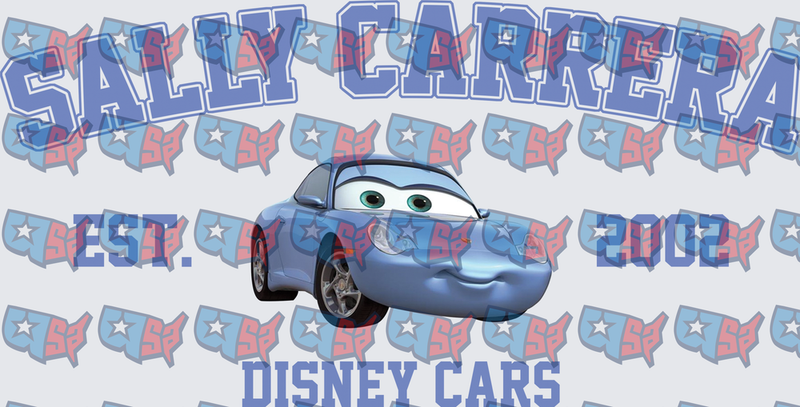 Sally Carrera Est 2002 Animated Blue Car (DTF)