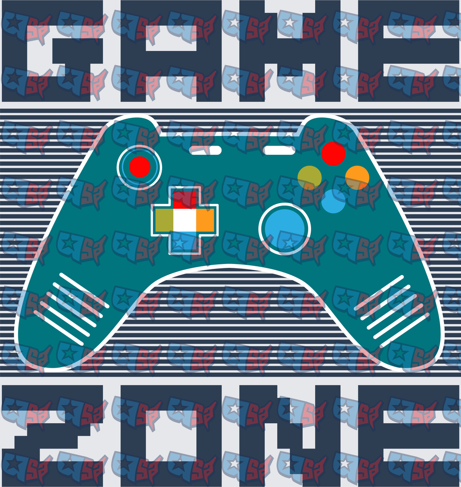 Game Zone Teal Video Game Controller (DTF)