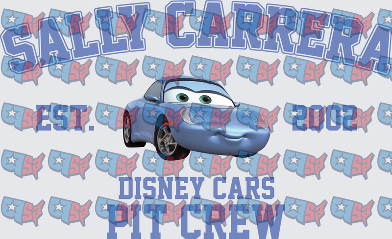 Sally Carrera Est 2002 Disney Cars Pit Crew (DTF)