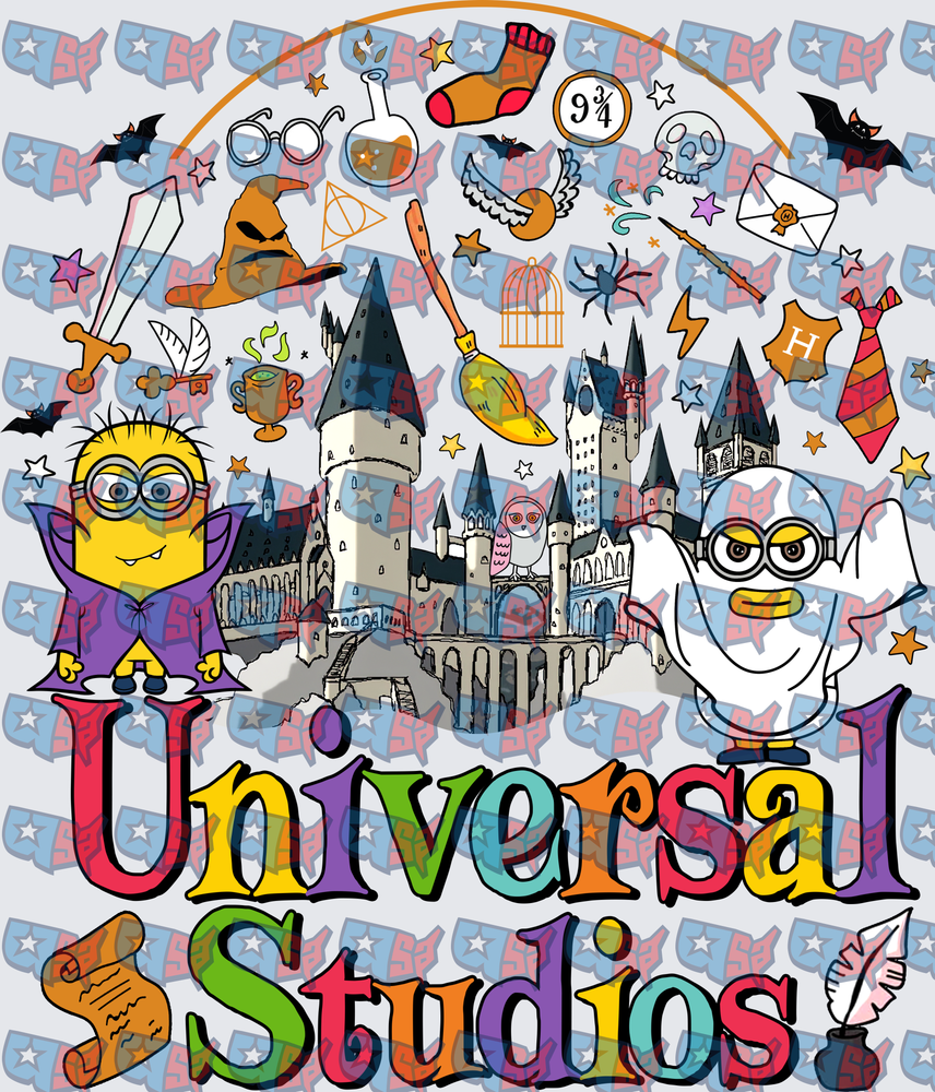 Minions Wizard Castle Magical Icons Theme Park (DTF)