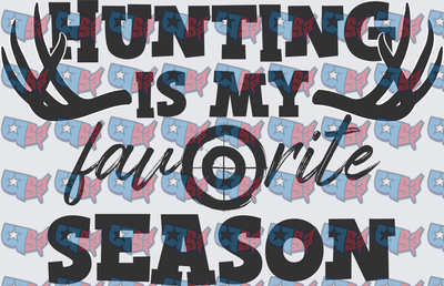 Hunting Is My Favorite Season Antlers Scope (DTF)