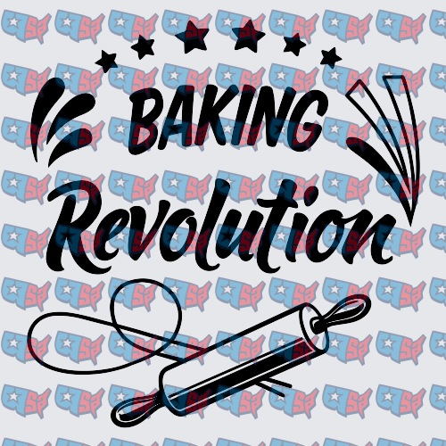 Baking Revolution Rolling Pin Stars Design (DTF)