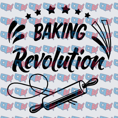 Baking Revolution Rolling Pin Stars Design (DTF)