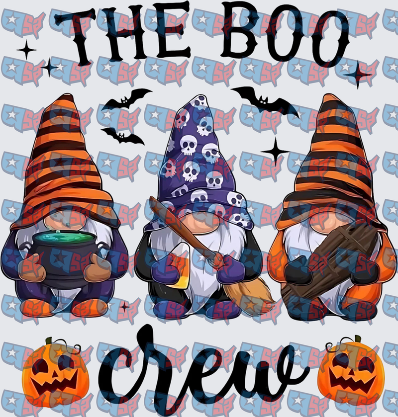 The Boo Crew Halloween Gnomes with Pumpkins (DTF)