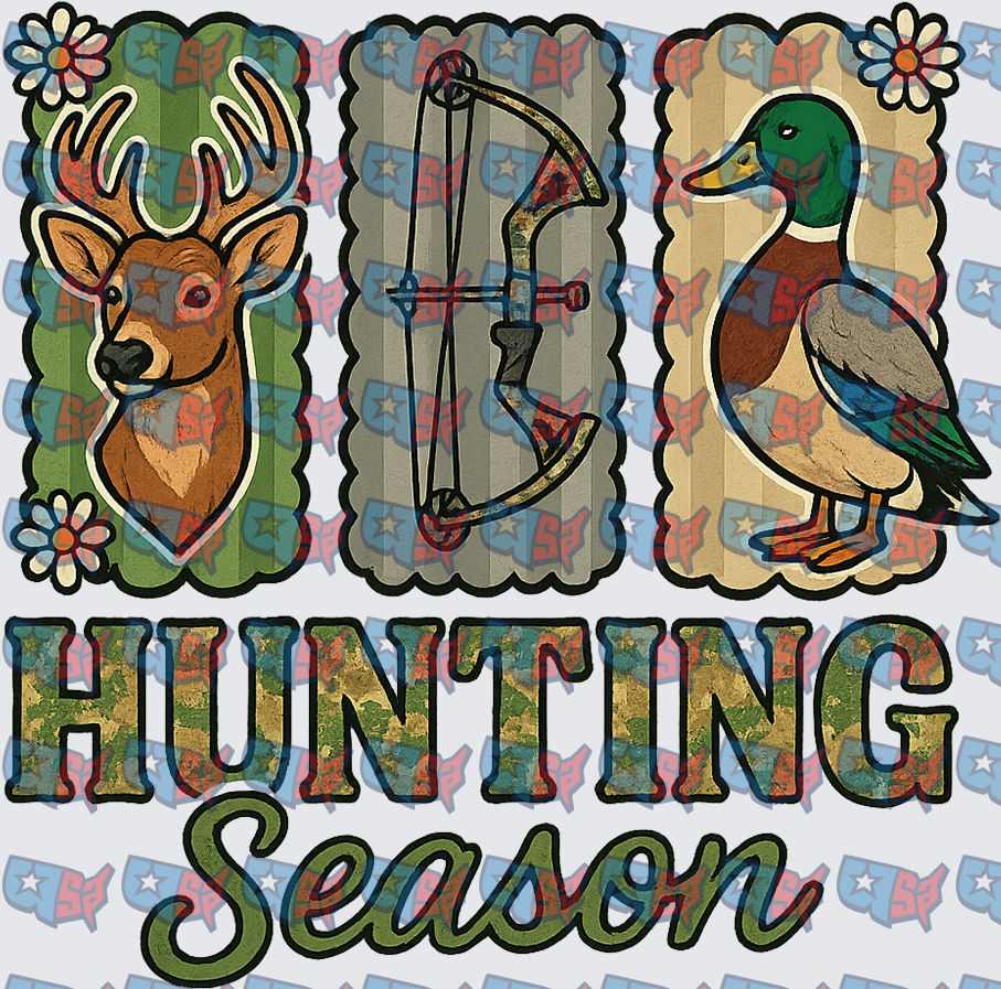 Hunting Season Deer Buck Compound Bow Mallard Duck (DTF)