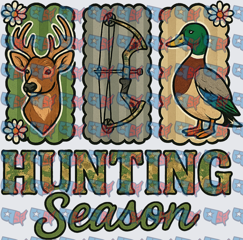 Hunting Season Deer Buck Compound Bow Mallard Duck (DTF)