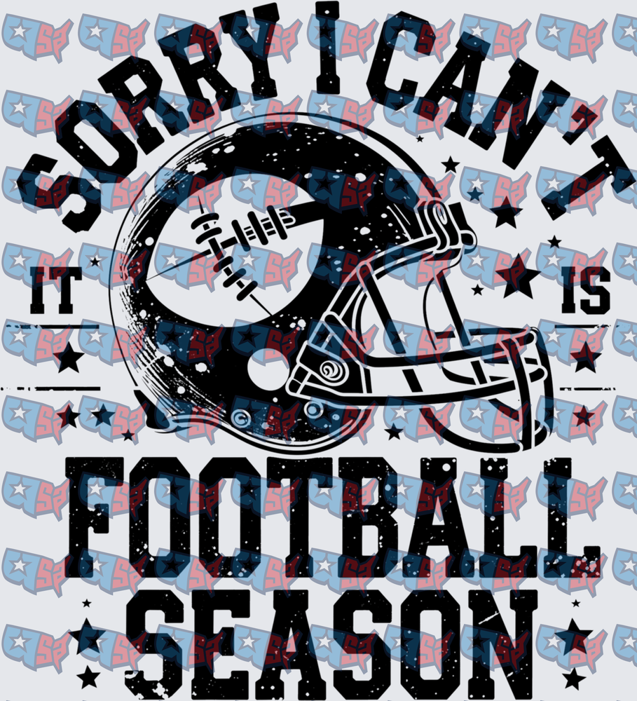 Sorry I Can't It Is Football Season Helmet (DTF)