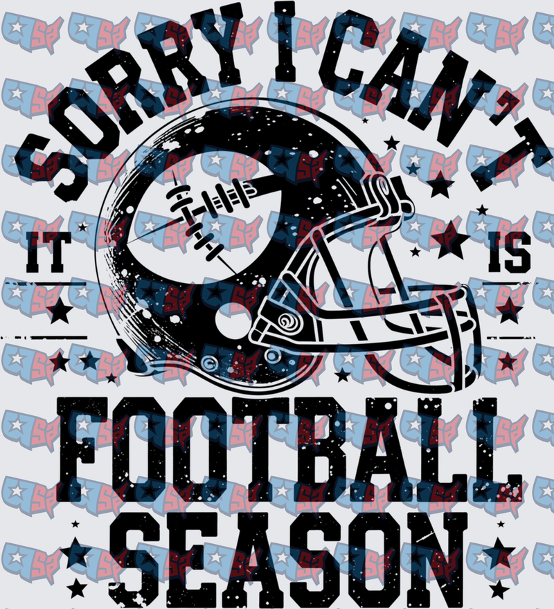 Sorry I Can't It Is Football Season Helmet (DTF)