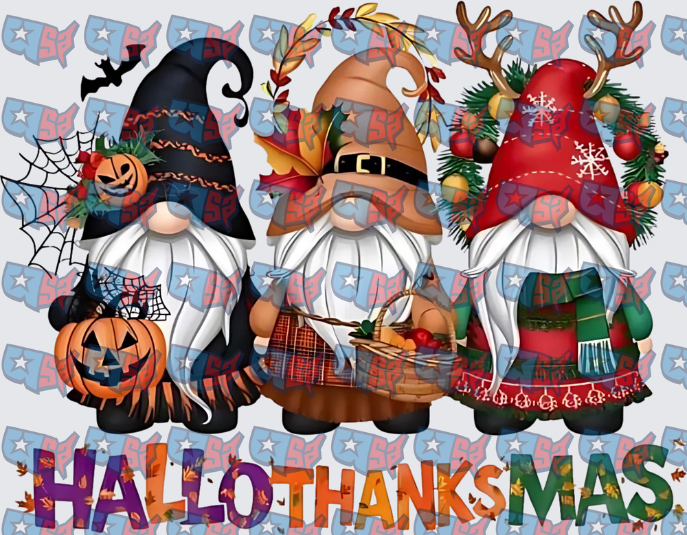 Hallothanksmas Three Holiday Gnomes Trio (DTF)