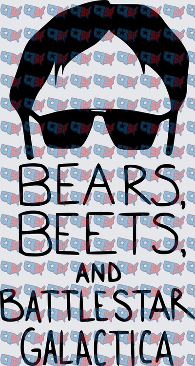 Dwight Schrute Bears Beets Battlestar Galactica (DTF)