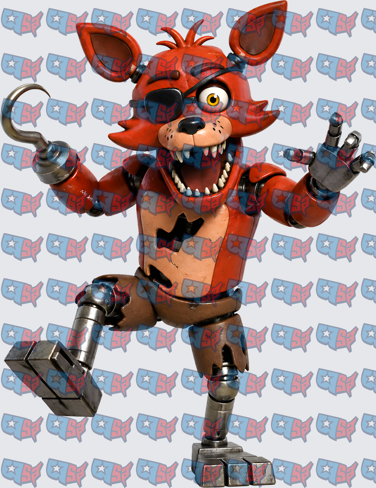 Animatronic Fox Pirate Hook Hand Running (DTF)