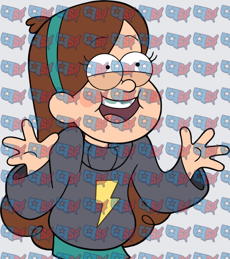 Excited Brown-Haired Girl Lightning Bolt Sweater (DTF)