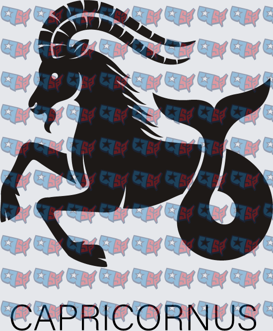 Capricornus Zodiac Sea Goat Silhouette (DTF)