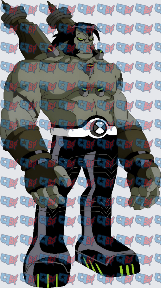 Four-Armed Muscular Alien Hero With Omnitrix Belt (DTF)
