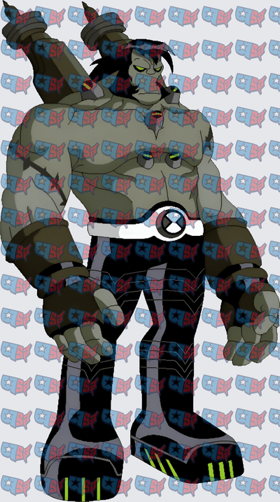 Four-Armed Muscular Alien Hero With Omnitrix Belt (DTF)