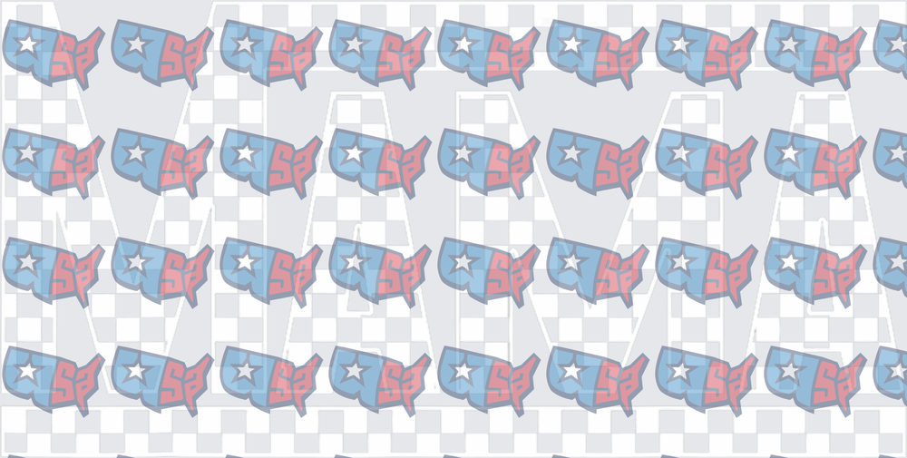 USA Map Graffiti Style Patriotic Pattern (DTF)