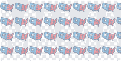 USA Map Graffiti Style Patriotic Pattern (DTF)