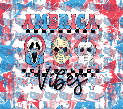 America Vibes Horror Mask Trio Patriotic (DTF)