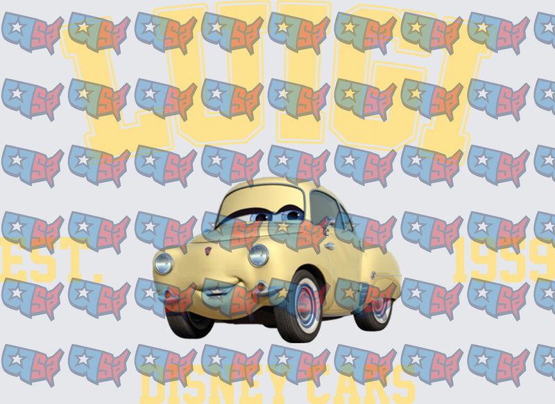 Luigi Yellow Italian Car EST 1959 Varsity (DTF)