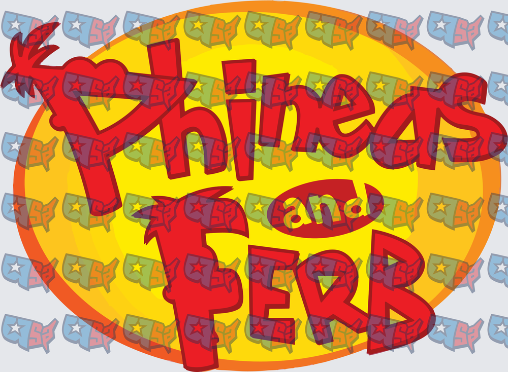 Animated Show Logo Yellow Oval Red Bold Text (DTF)