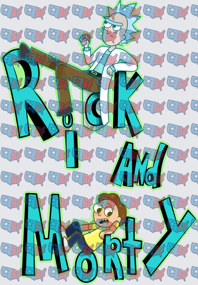 Crazy Scientist and Nervous Teen Animated Duo (DTF)