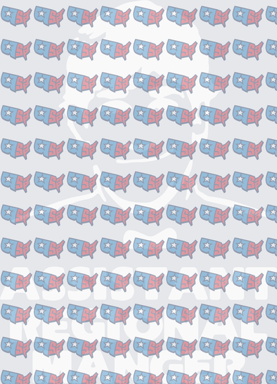 Assistant Regional Manager USA Pattern Portrait (DTF)