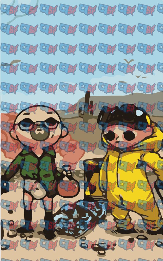 Cartoon Cooks Desert Drug Lab Scene (DTF)