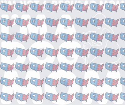 USA Map Star Pattern Red White Blue Repeat (DTF)