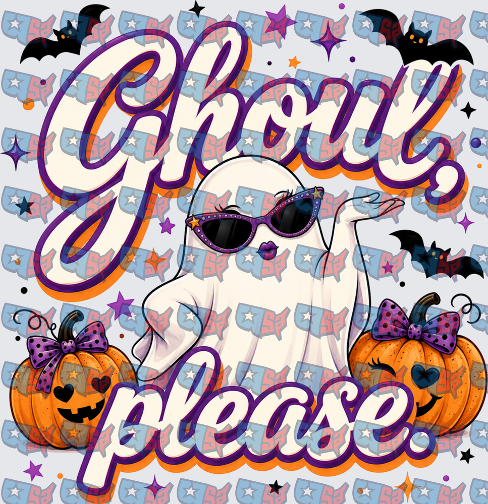 Ghoul Please Sassy Ghost Halloween Pumpkins Bats (DTF)
