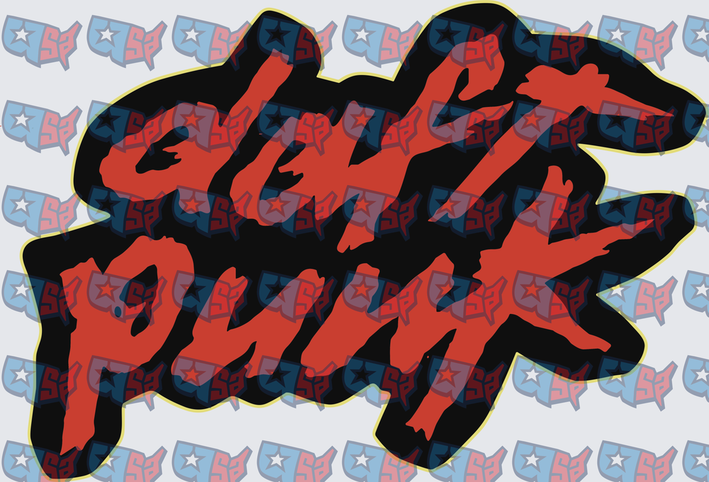 Red Graffiti Style Electronic Music Band Logo (DTF)