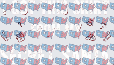 I Got This From My Secret Santa USA Map Pattern (DTF)